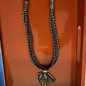 Navajo Pearls - Sterling, Triple Strand!